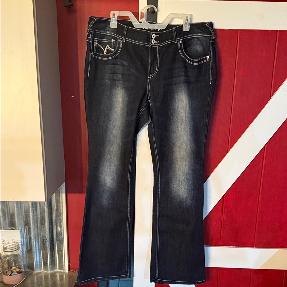 Women's 33W/33L Dark Blue Vanity Jeans